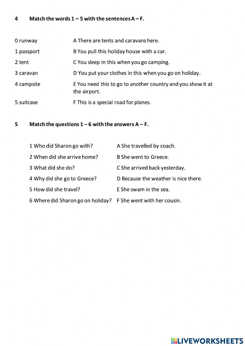 Unit 3 test 7C worksheet | Live Worksheets