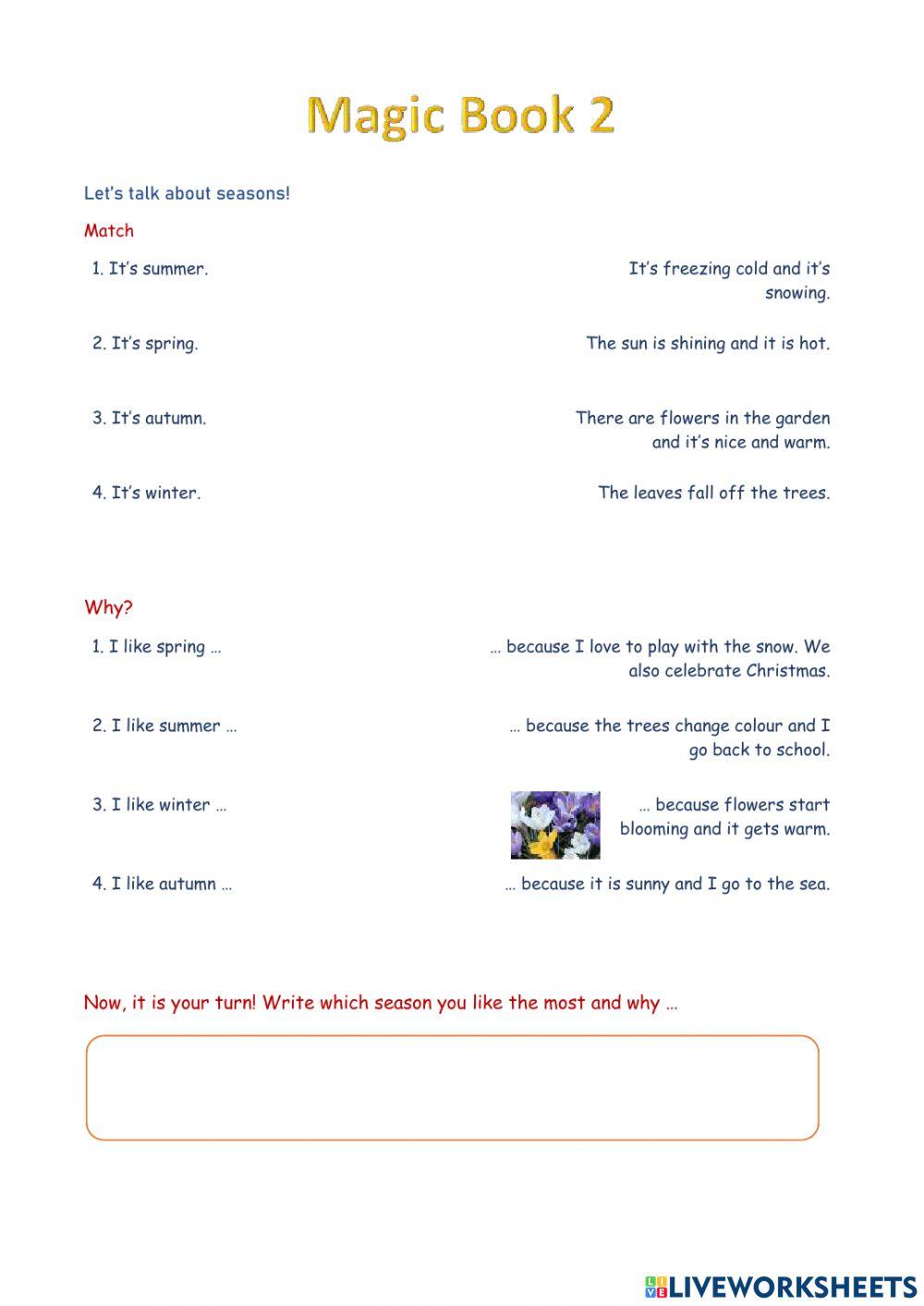 Let's talk about seasons