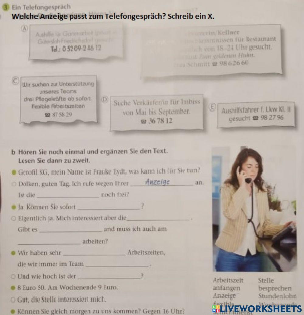 Berliner Platz Neu 2-21 - Ein Telefongespräch