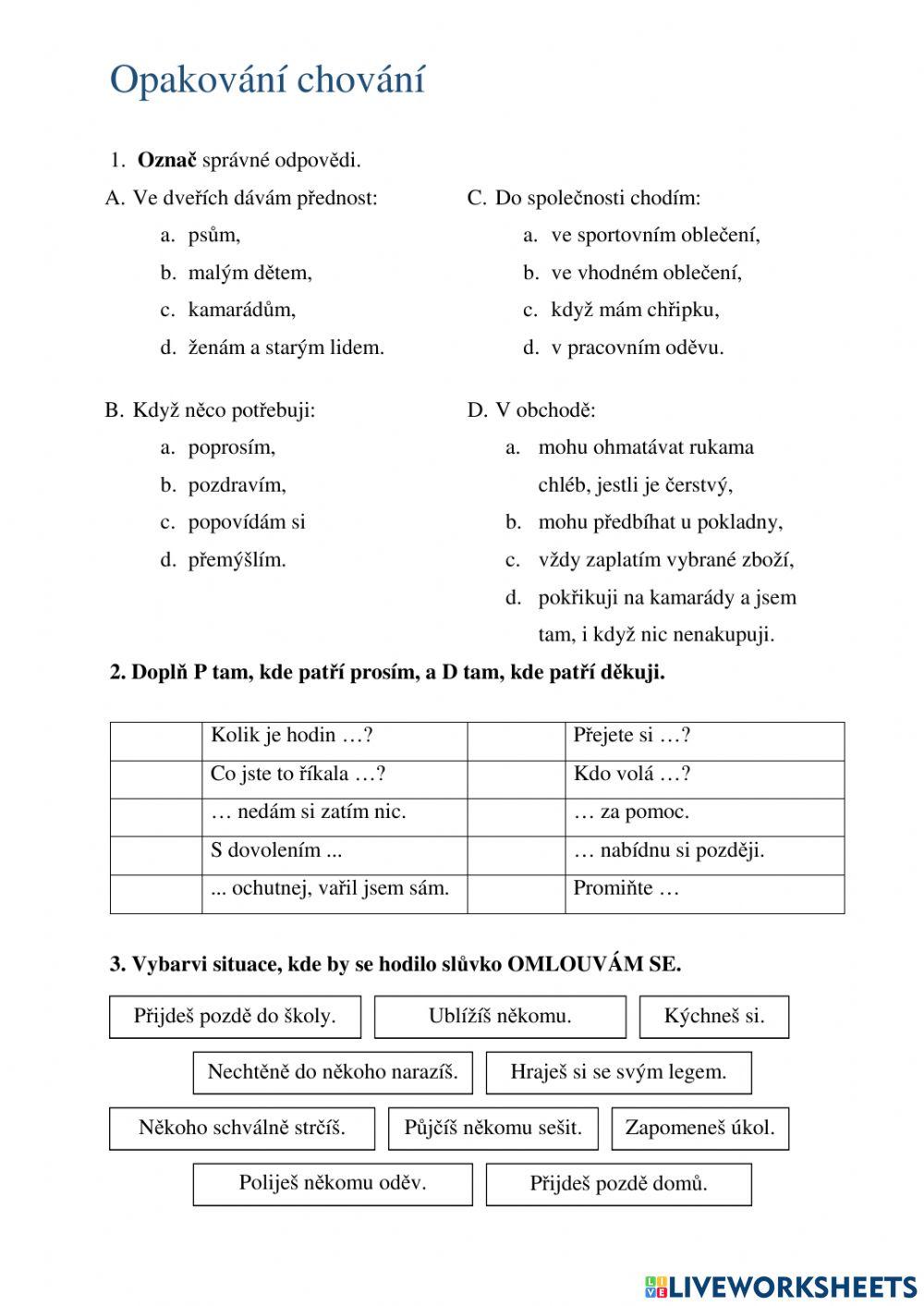 Společenské chování