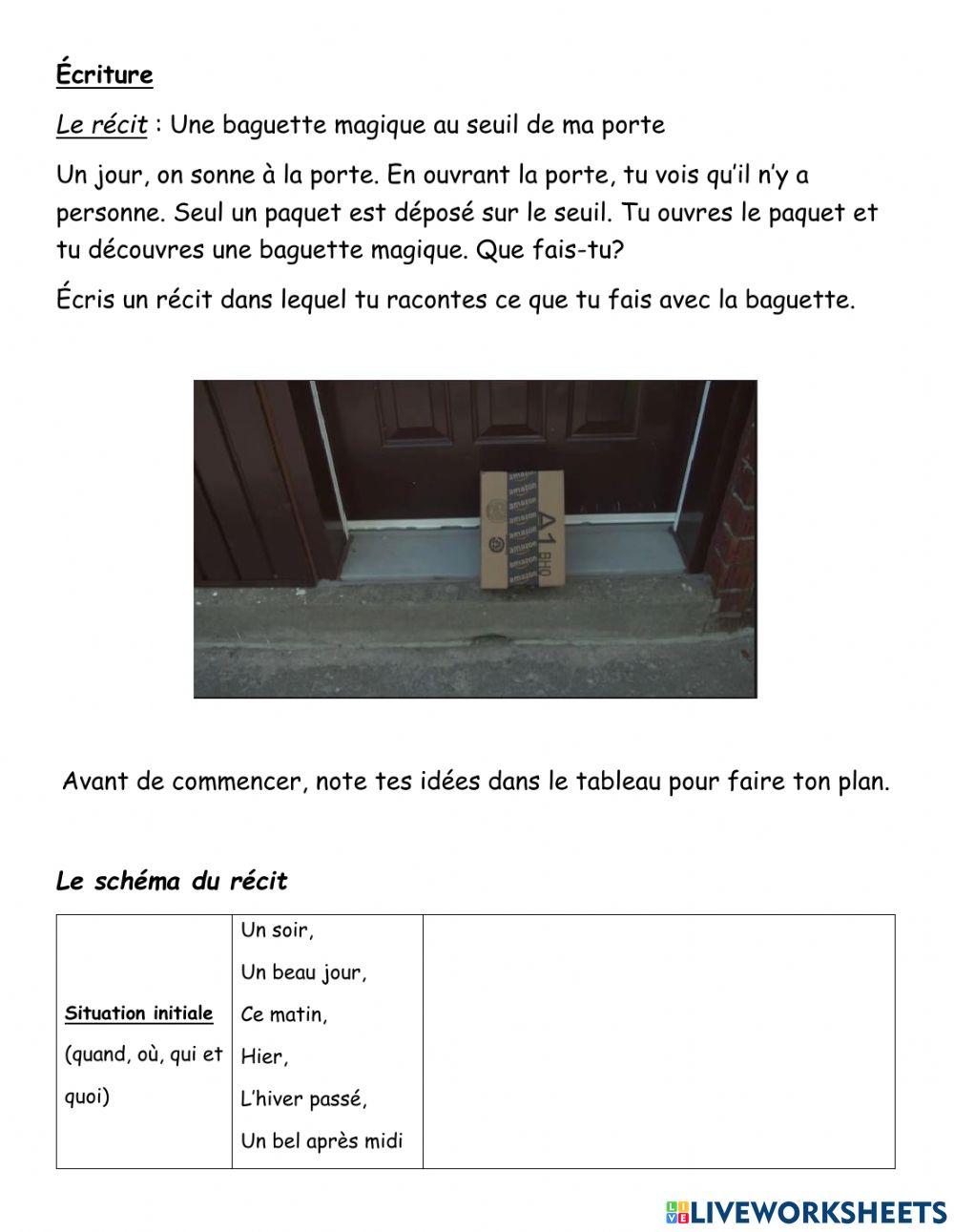 Écriture: Le récit