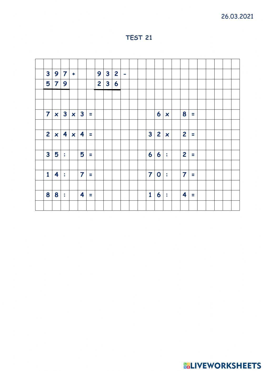 Test 21 Test 21