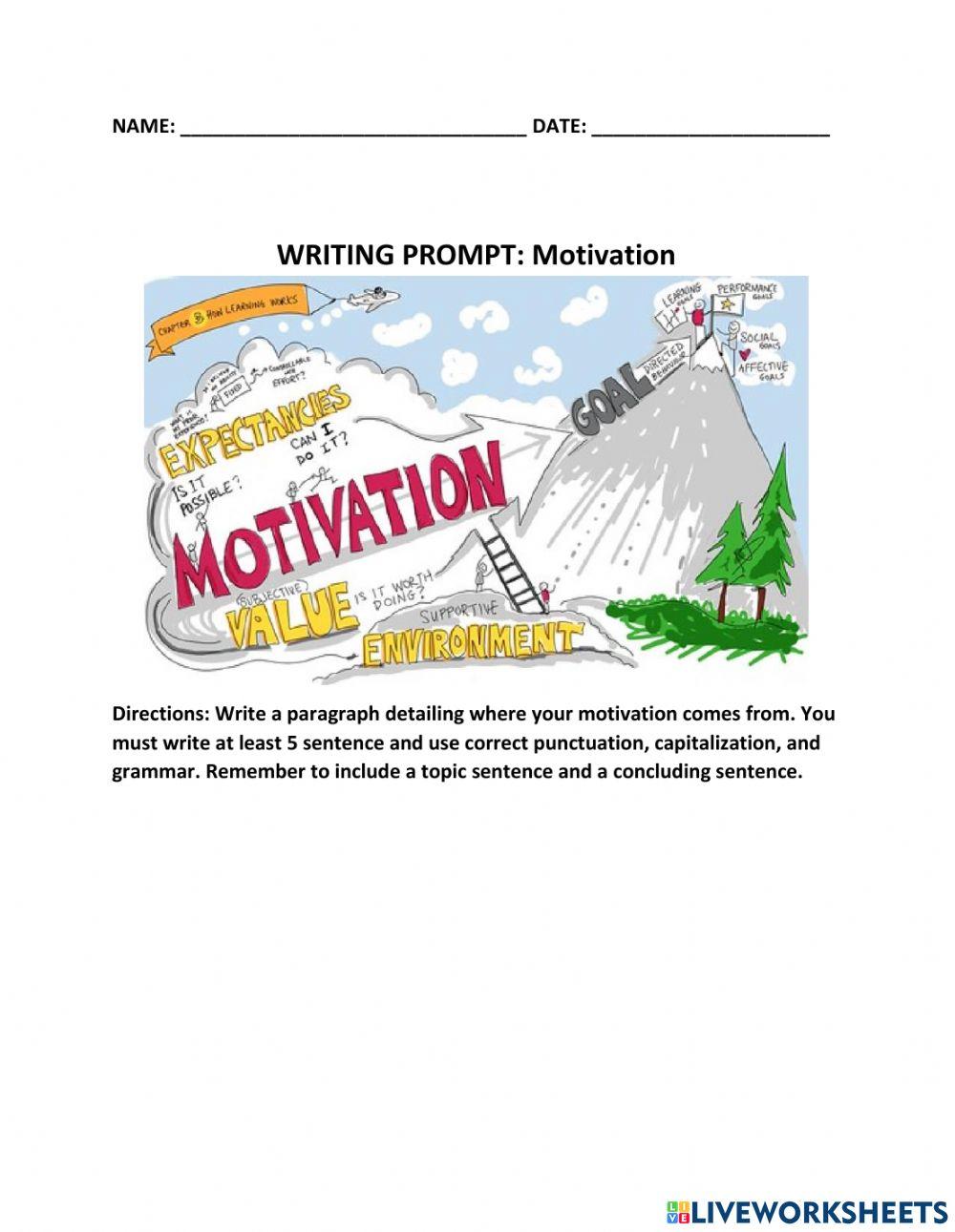 Writing Prompt: Motivation