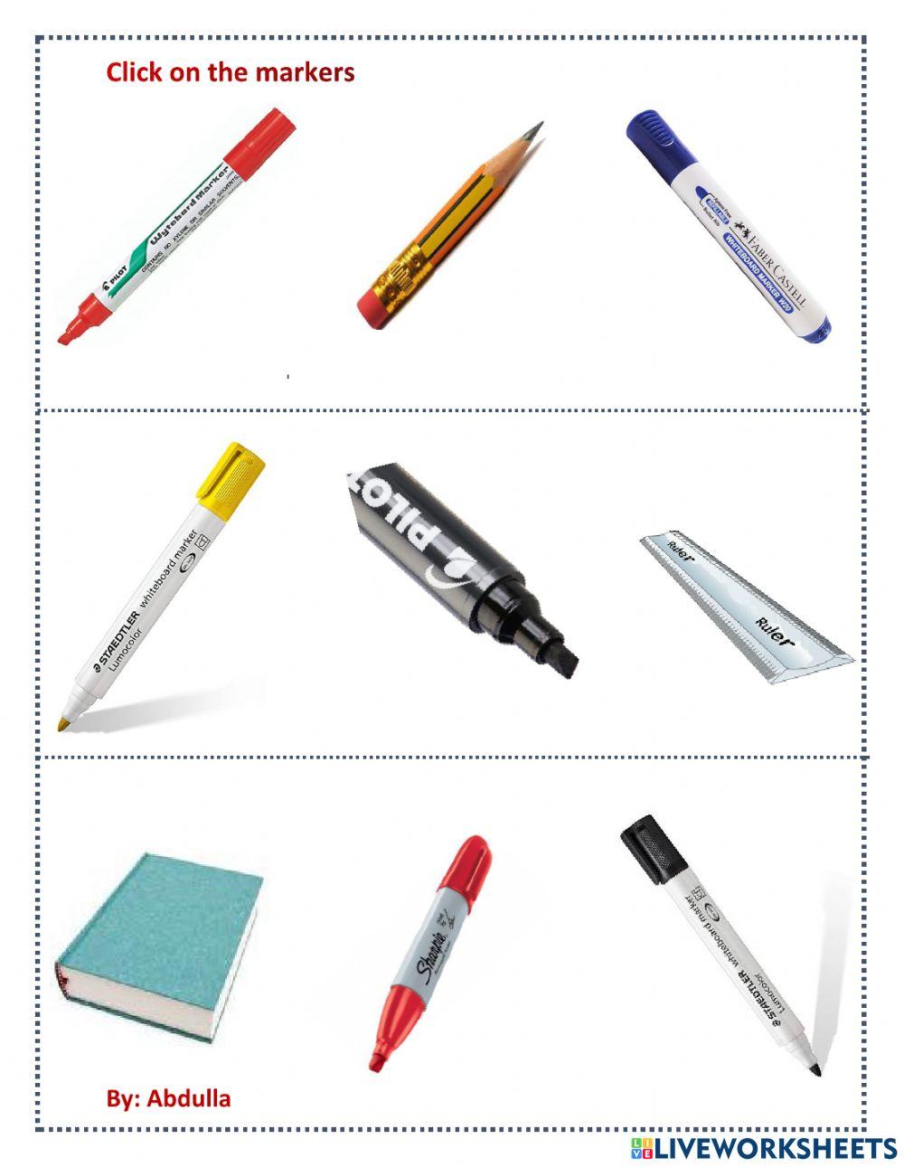 Click on the markers