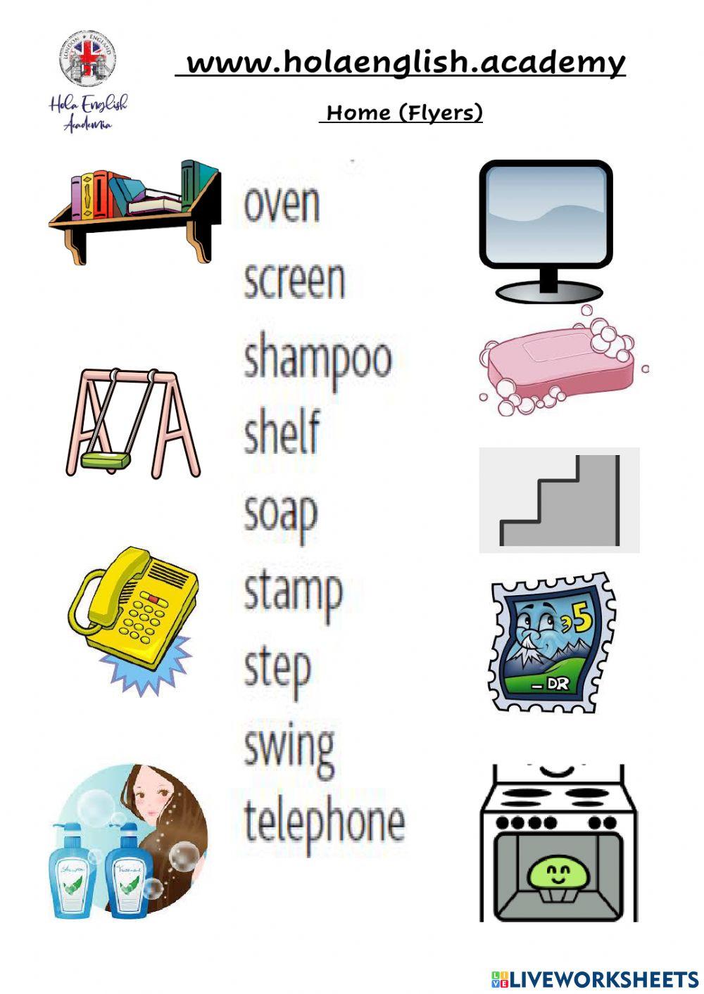 A2 Flyers Vocab HOUSE