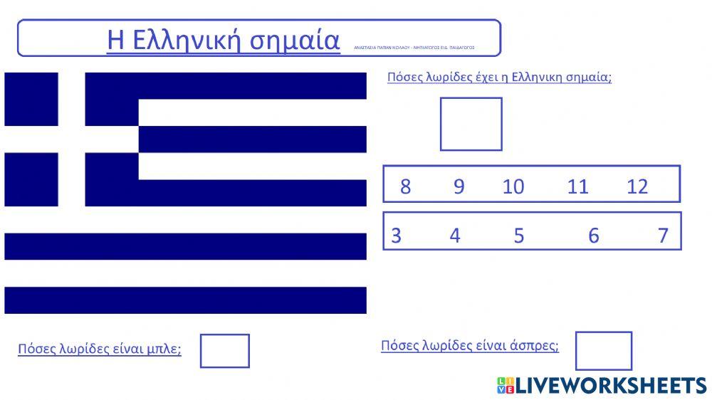 H ελληνική σημαία. ΑΝΑΣΤΑΣΙΑ ΠΑΠΑΝΙΚΟΛΑΟΥ