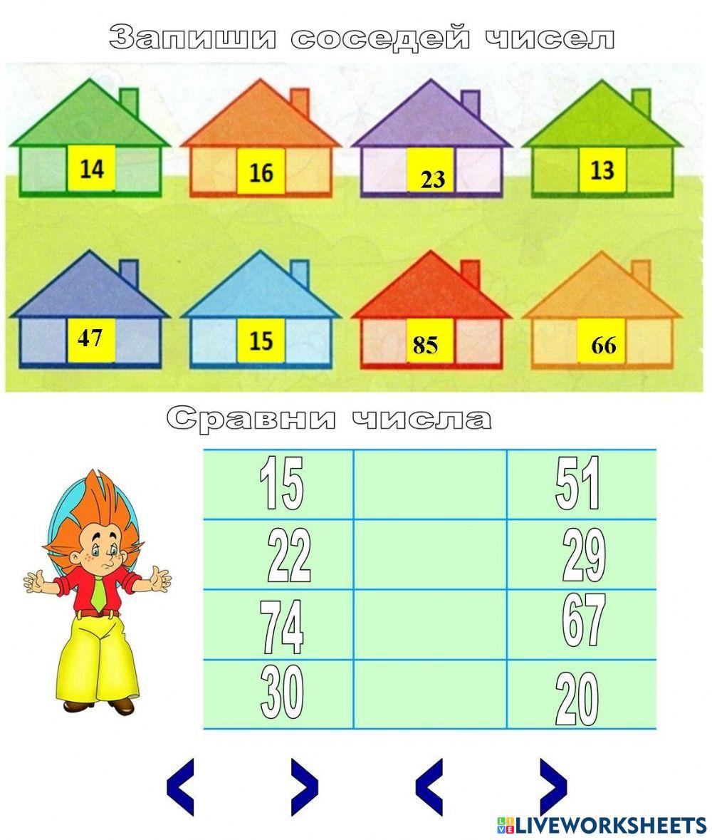 Соседи чисел