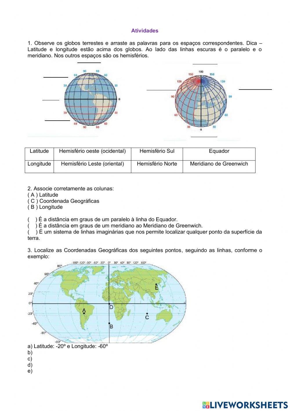 Coordenadas Geográficas