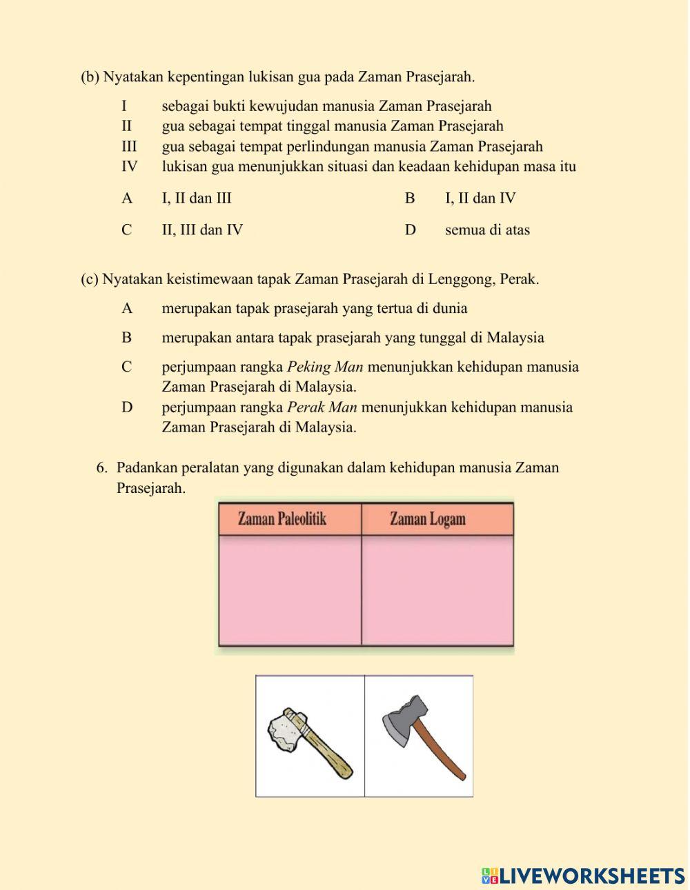 Bab 3 Zaman Prasejarah