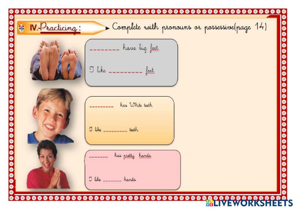 Possessive and pronouns