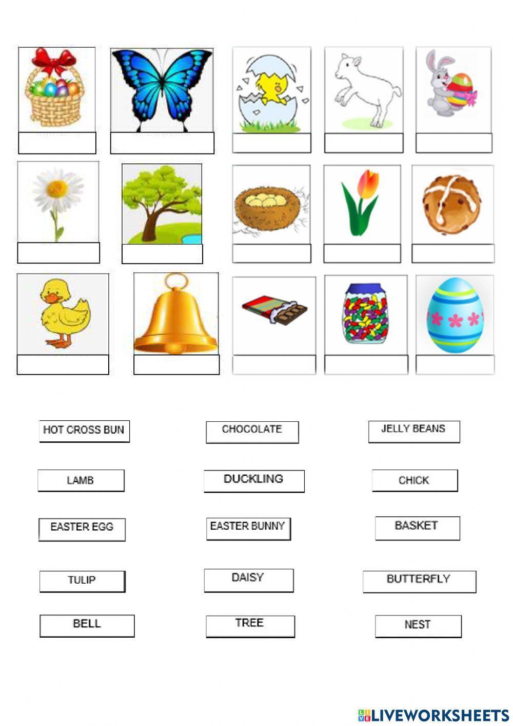 Drag and drop the Easter symbols Drag and drop the Easter symbols