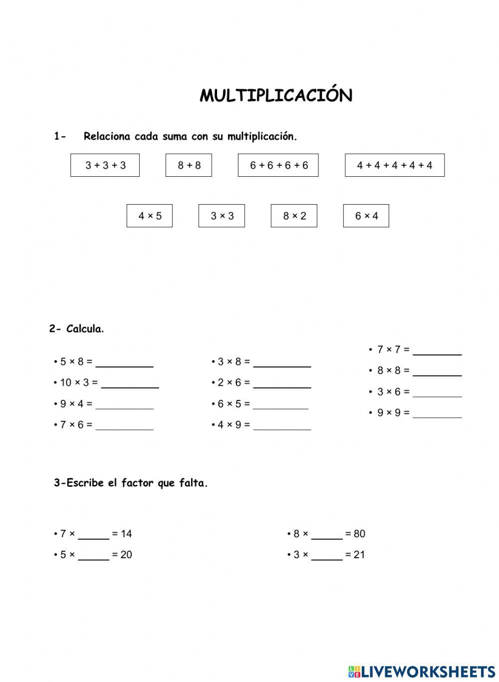 Multiplicación