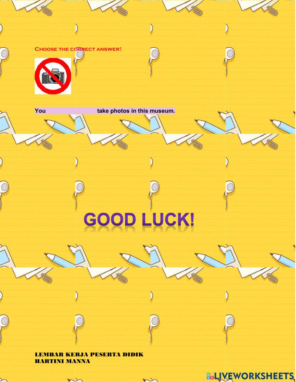 Latihan lkpd prohibition