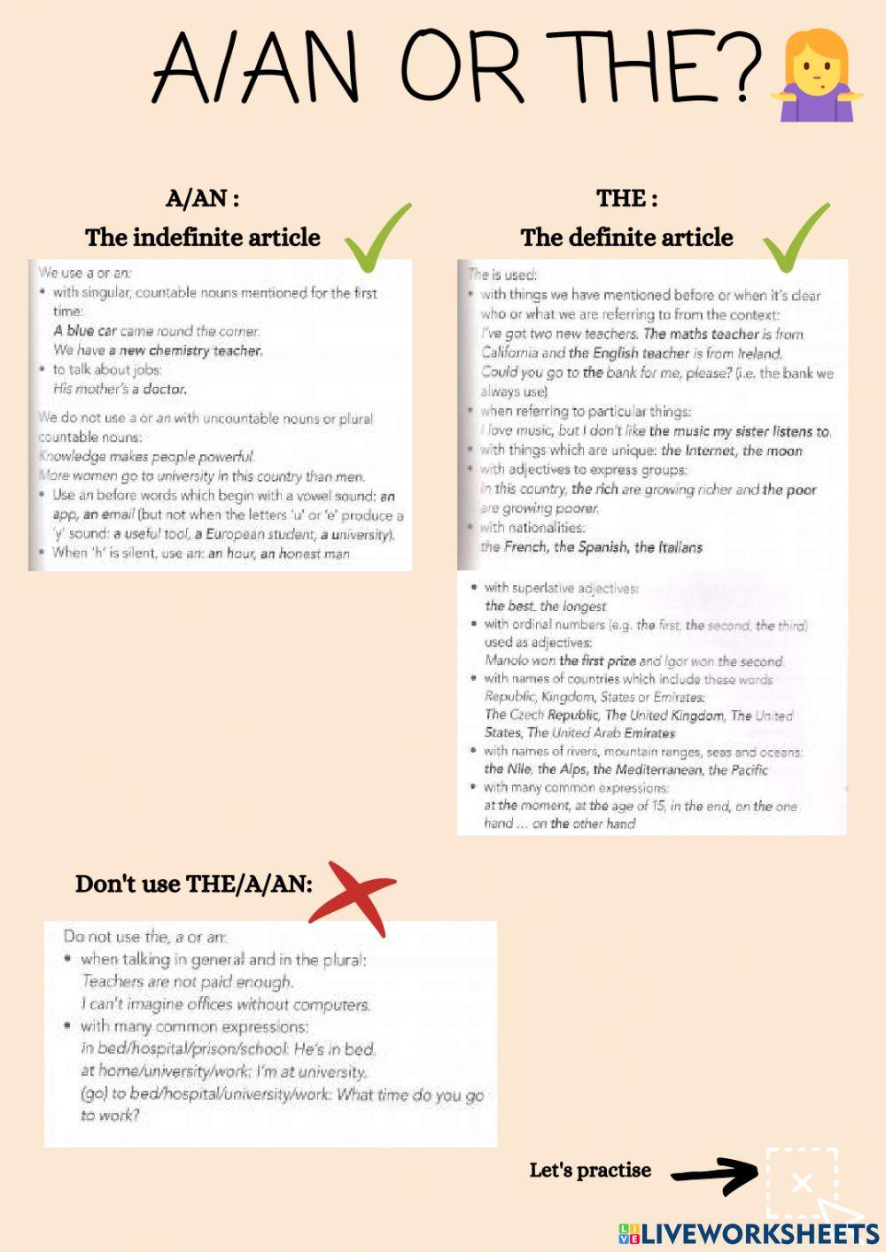 Countable and articles