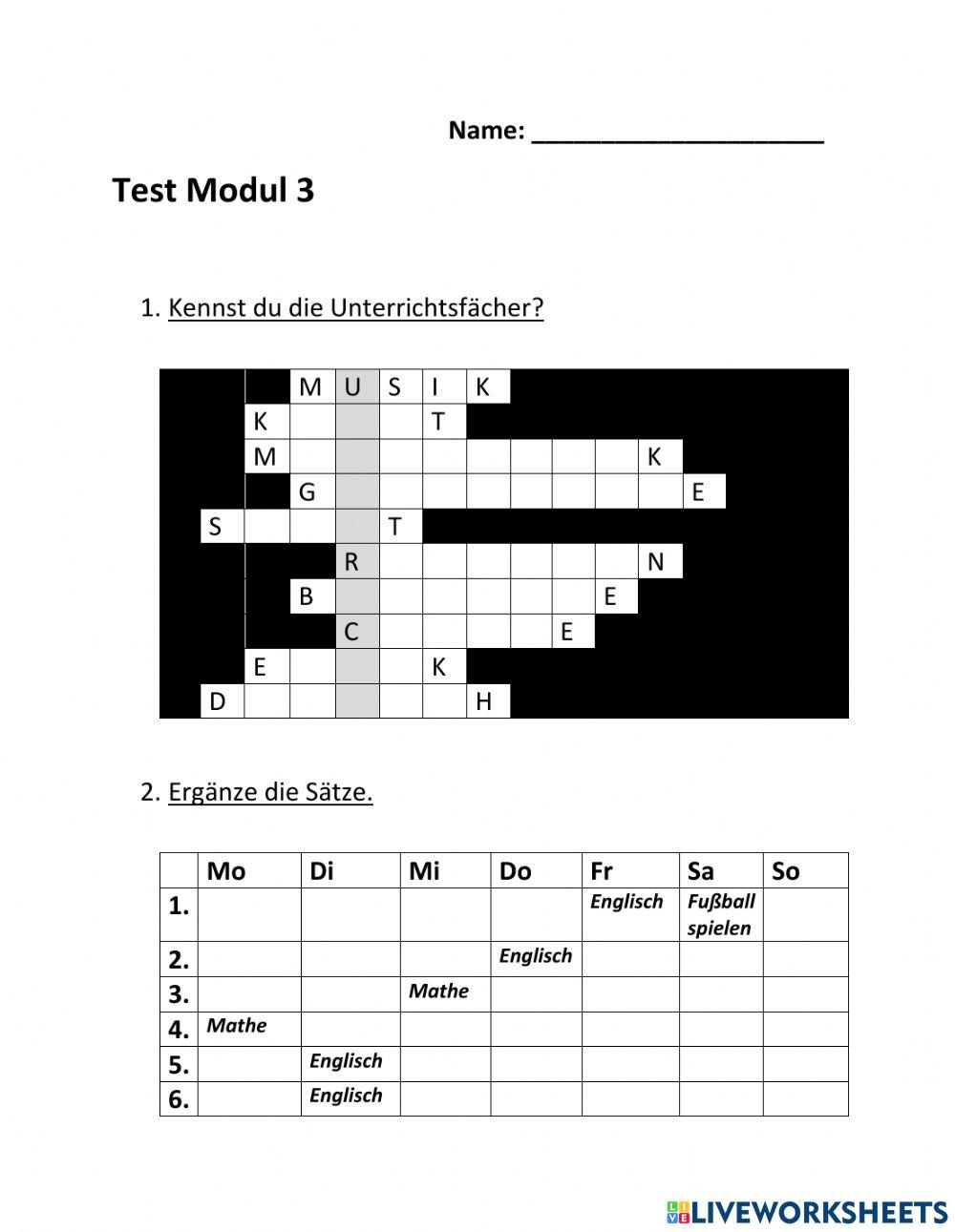 Test Modul 3 - Planet Plus A1.1