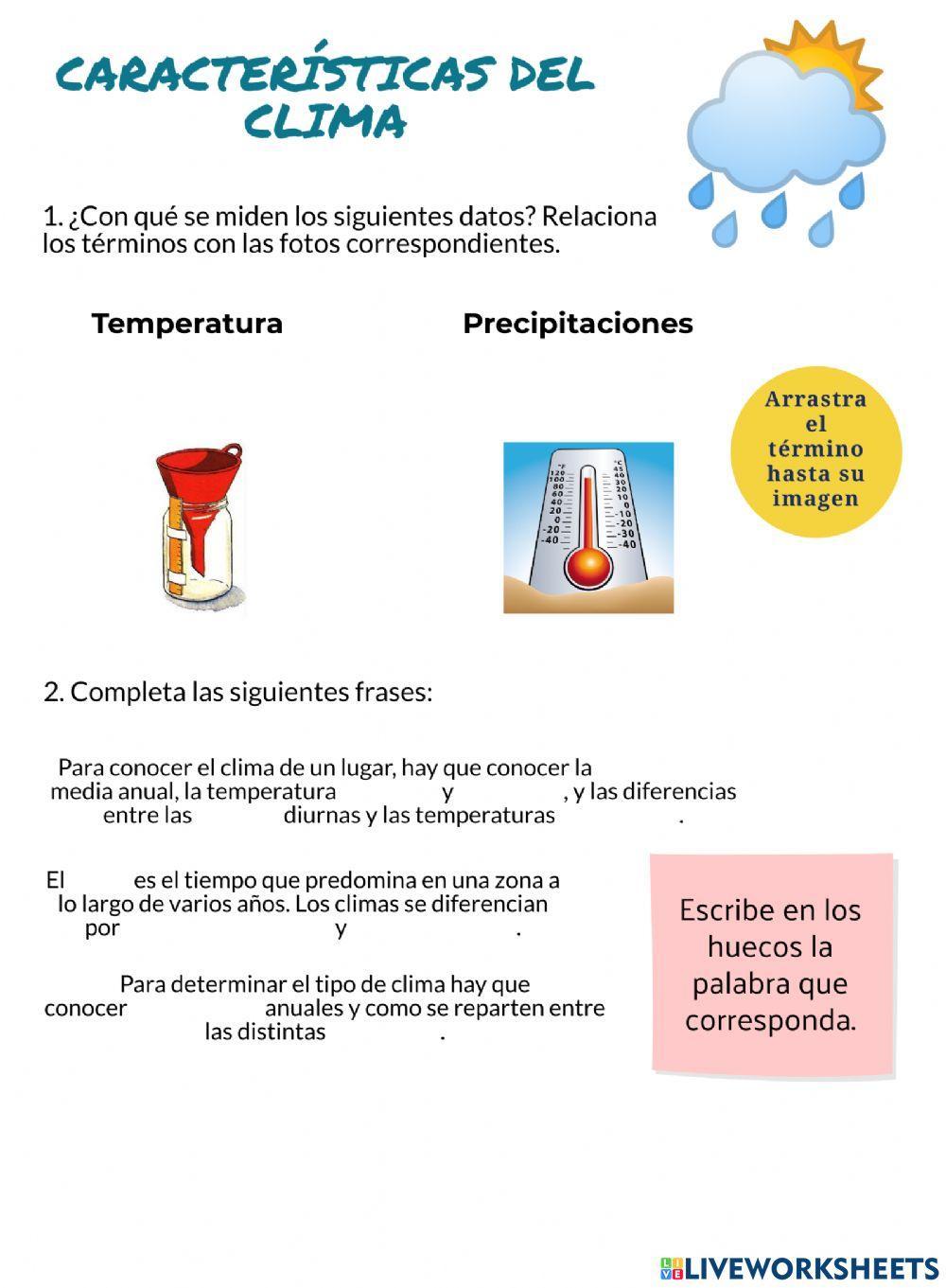 Características del clima