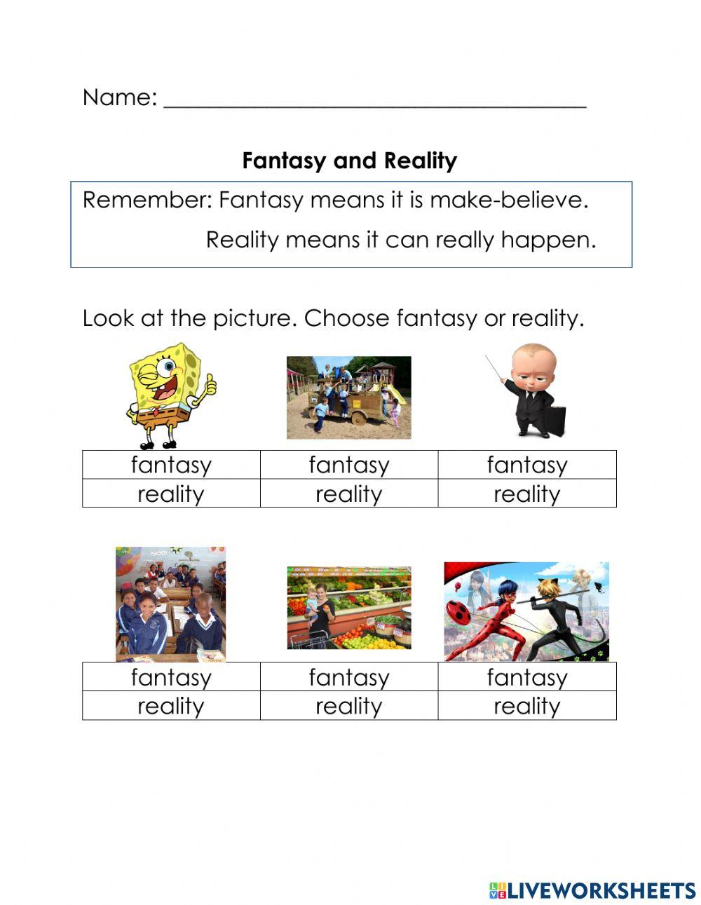 848992 fantasy and reality mrstevans
