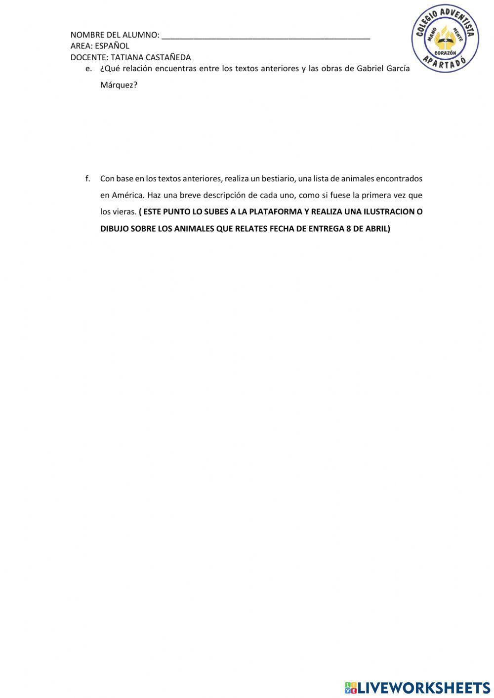 Taller cronicas de indias