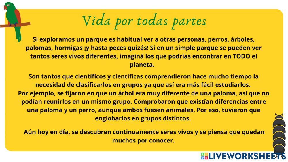 Repaso seres vivos 4°