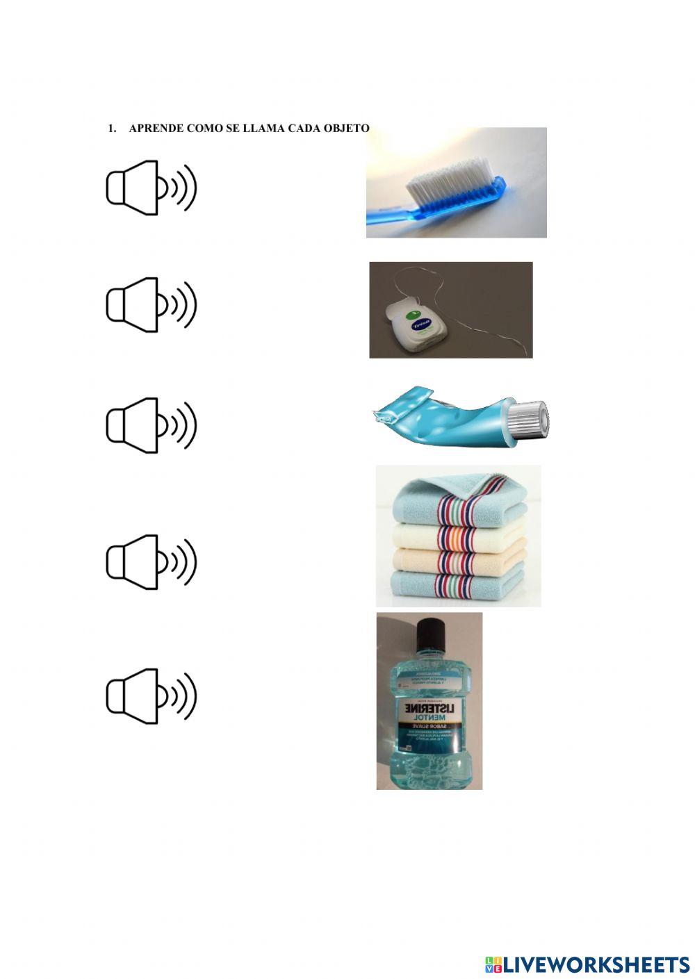 Fichas interactivas higiene personal