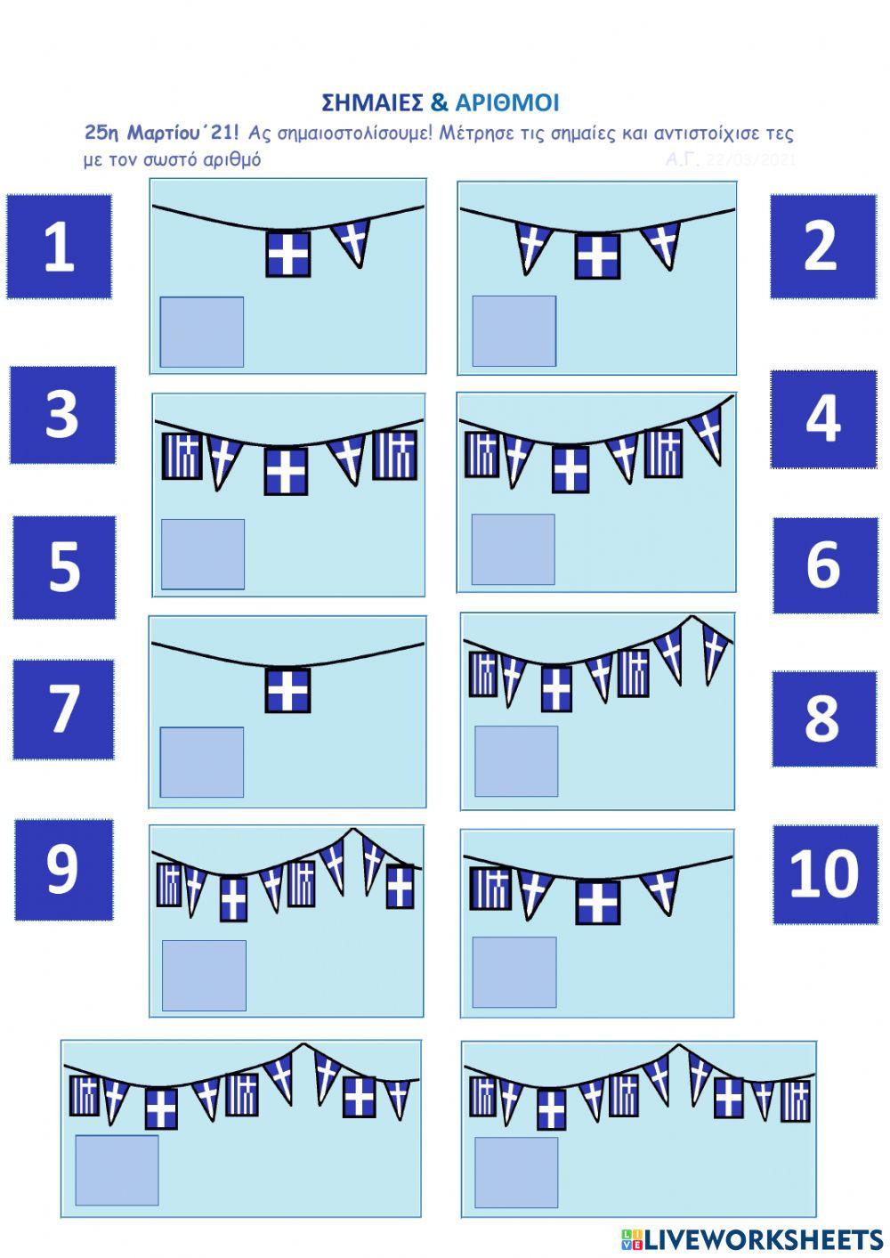 Σημαίες & αριθμοί