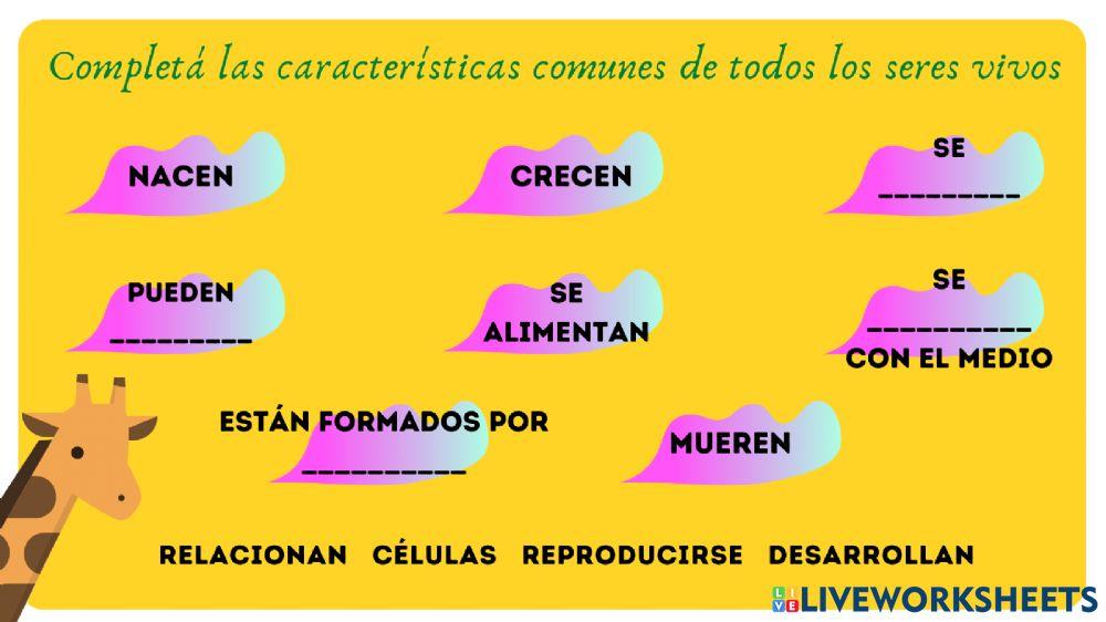 Repaso seres vivos 5°