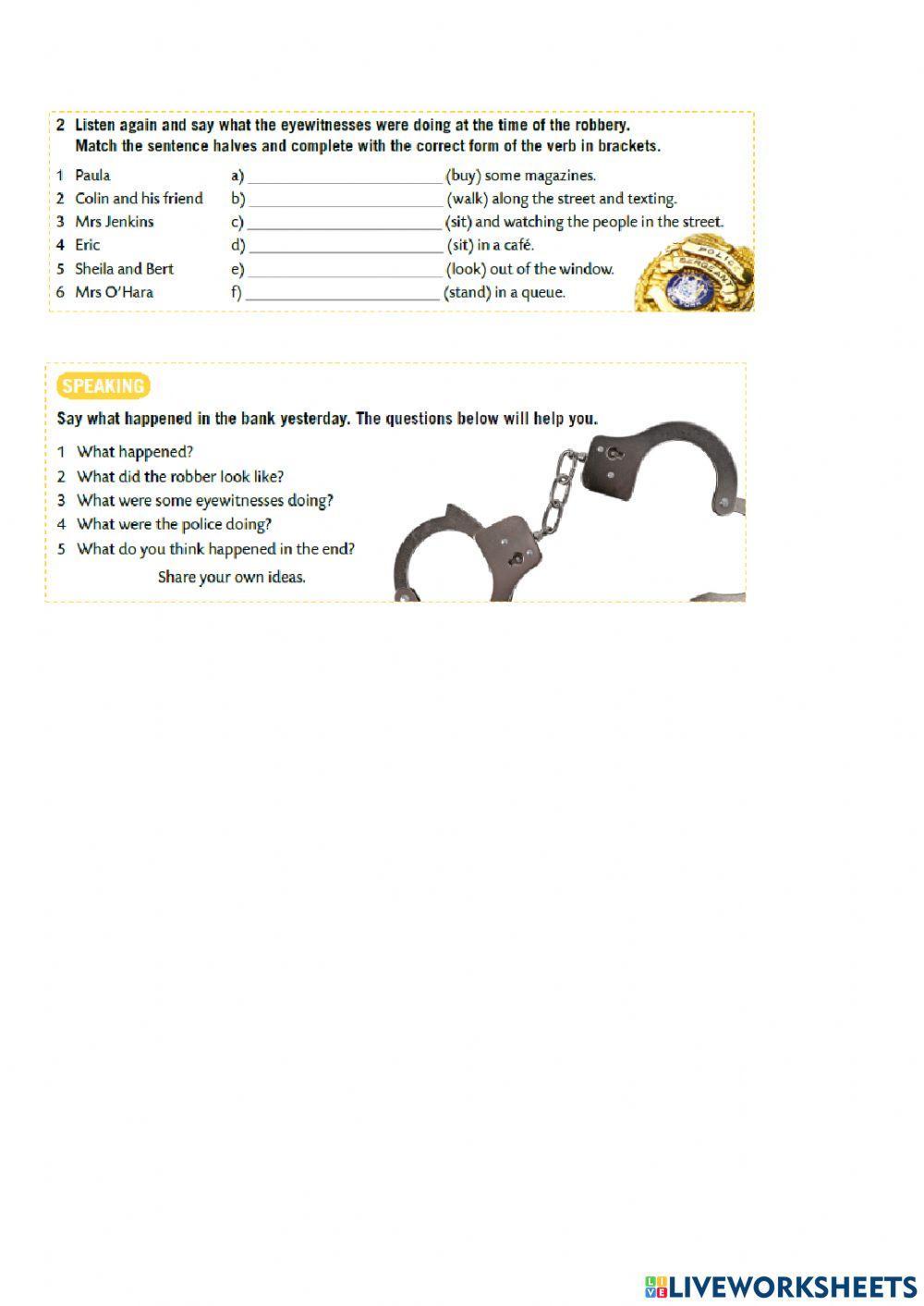The police chase (lesson 9)