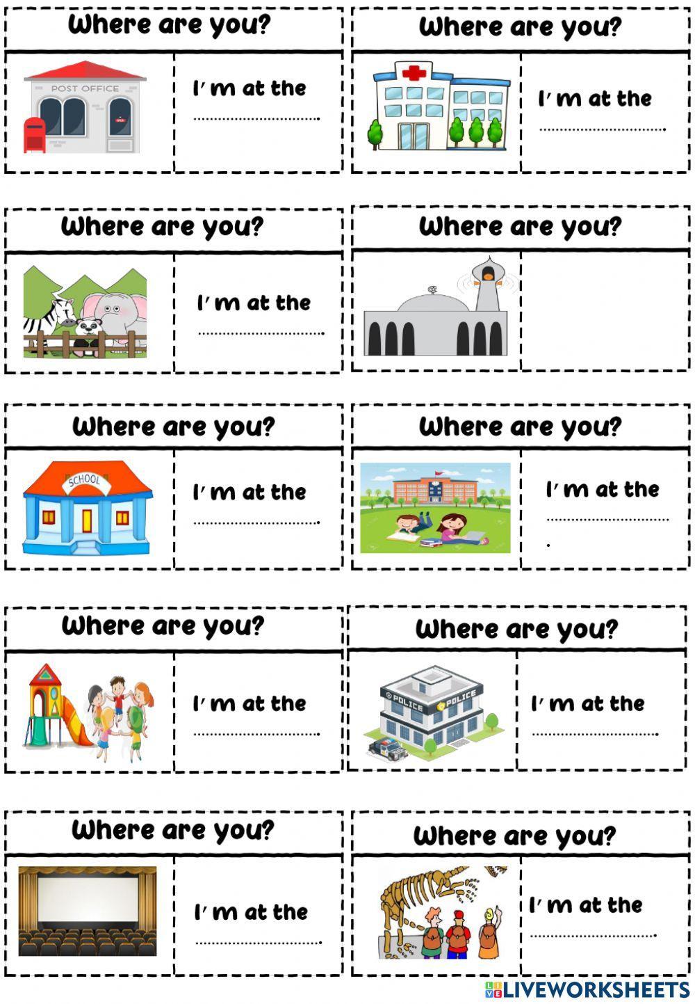My City Worksheets 2