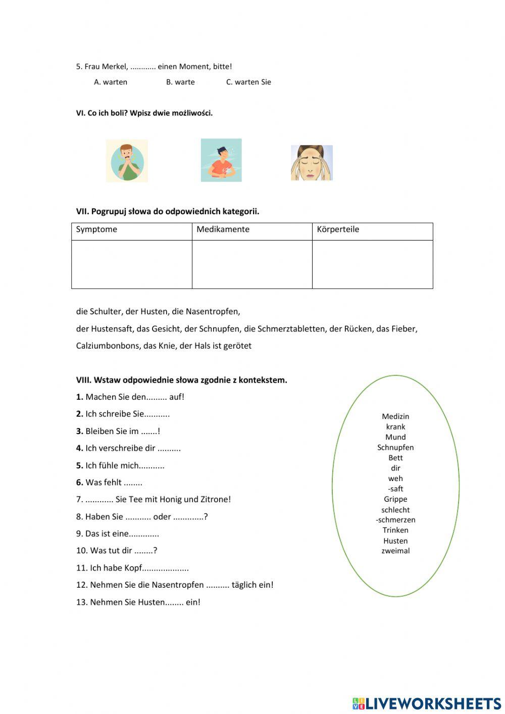 Test Das ist Deutsch 8 Kapitel 3