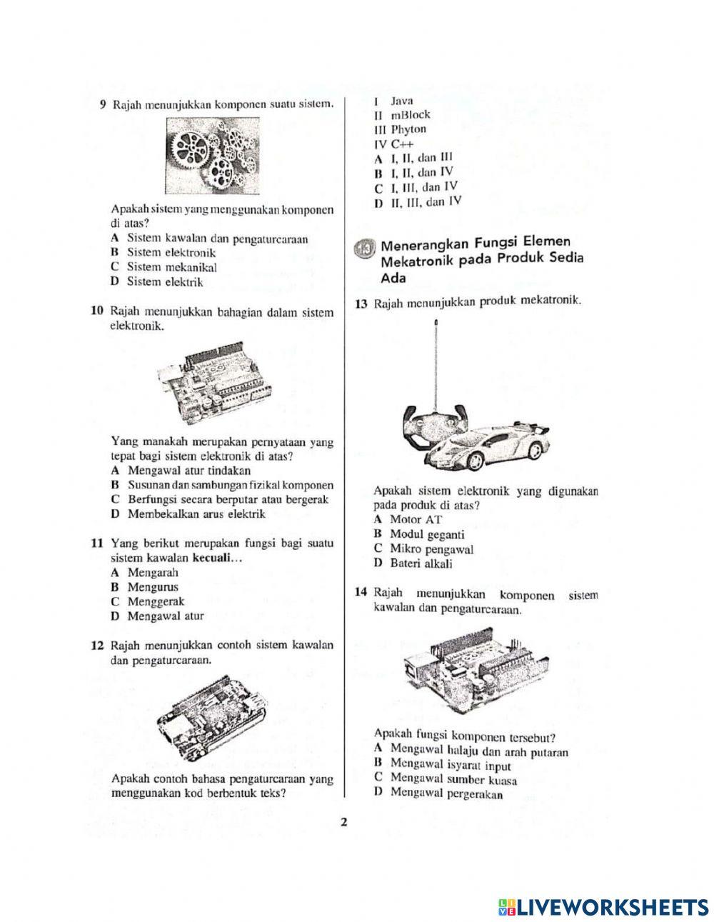 Reka bentuk dan teknologi Bahagian A