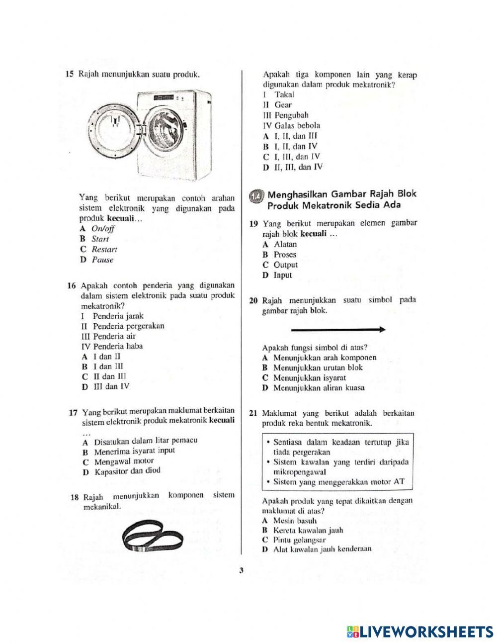 Reka bentuk dan teknologi Bahagian A
