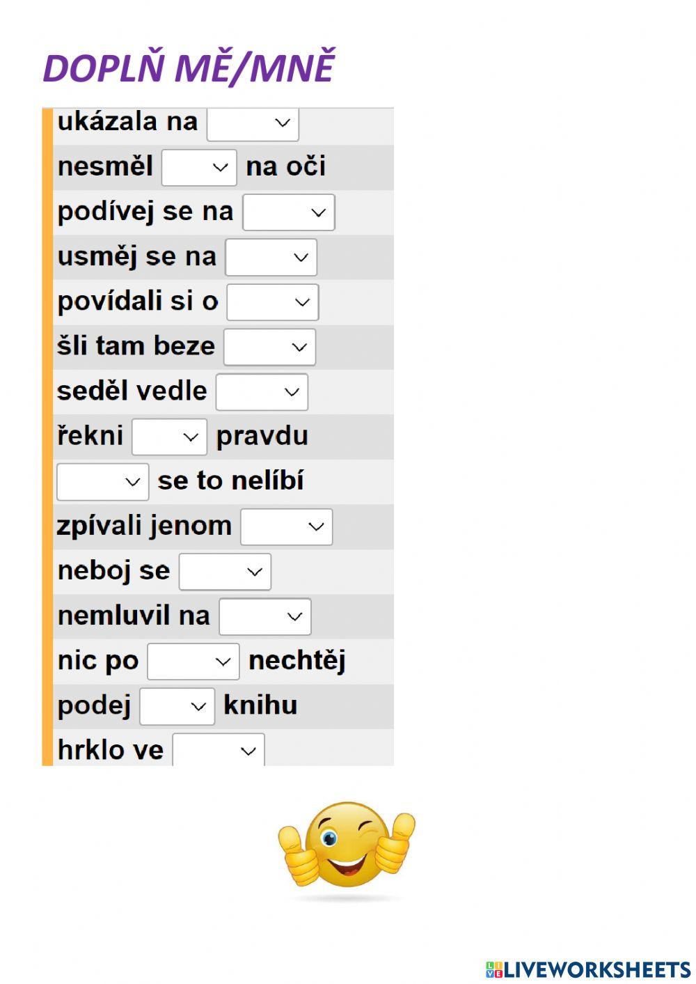 Tvary zájmen MĚ-MNĚ III.
