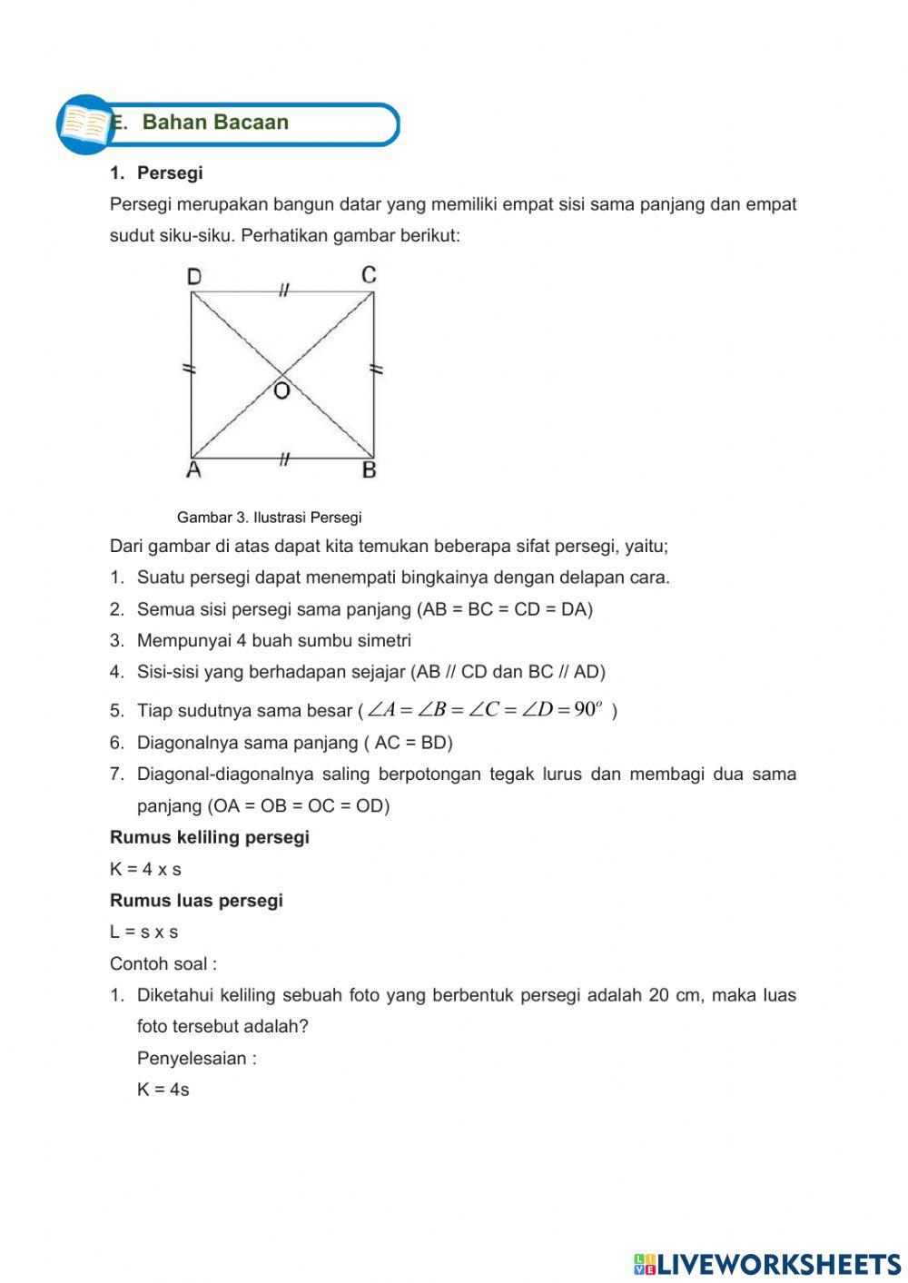 Persegi & persegi panjang