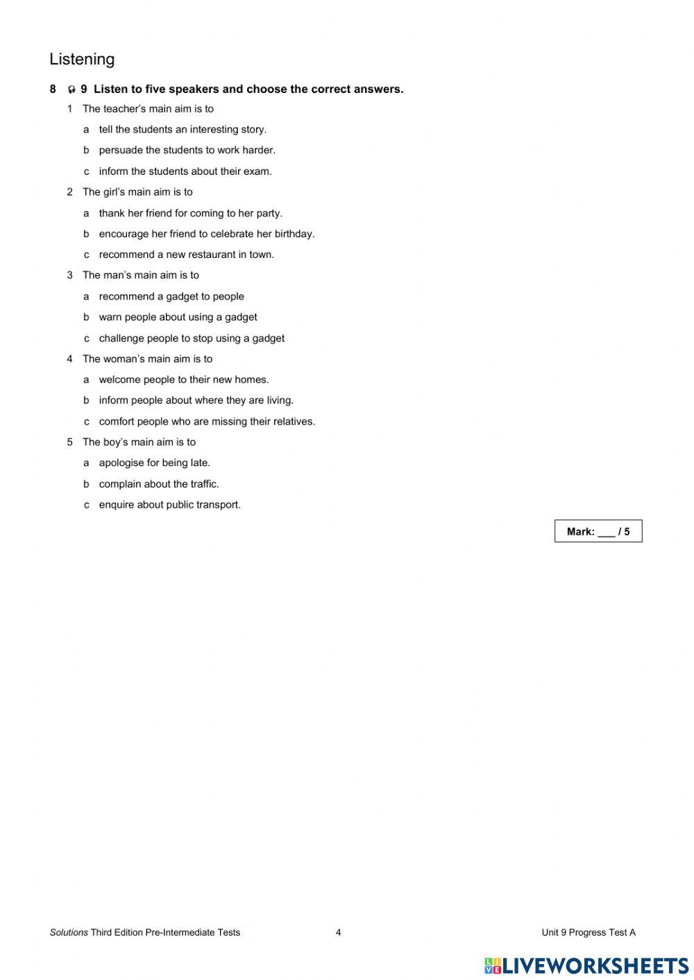 Unit 5 Solutions-Combined (A2+B1)