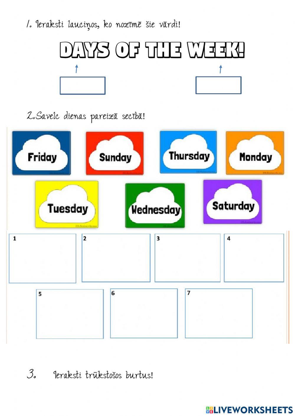 Days of the week (A)
