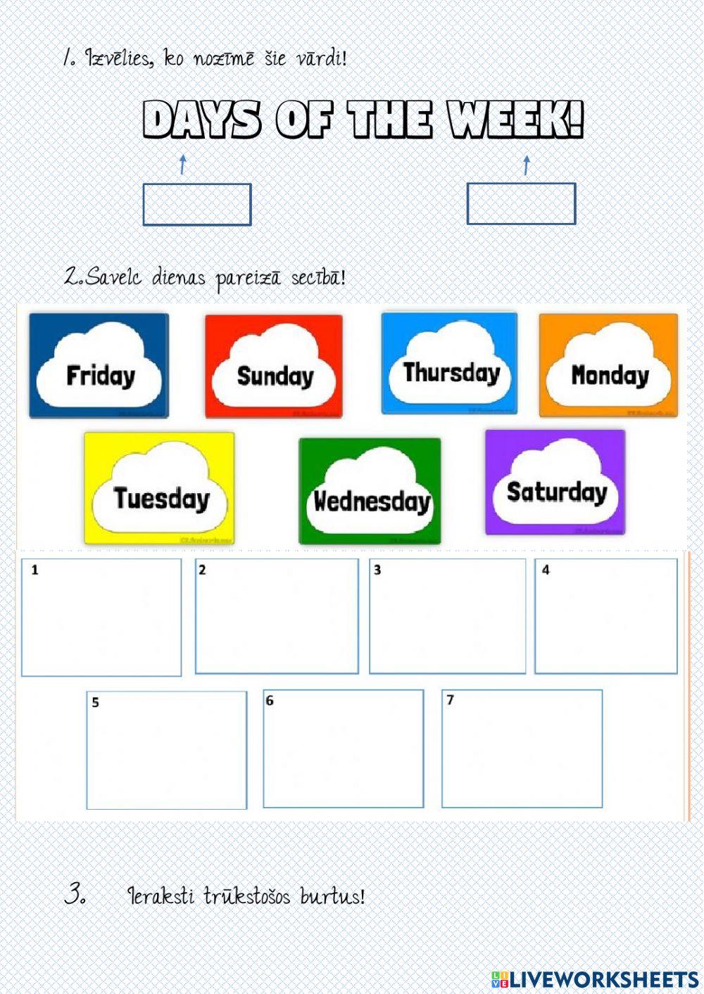 Days of the week (B)