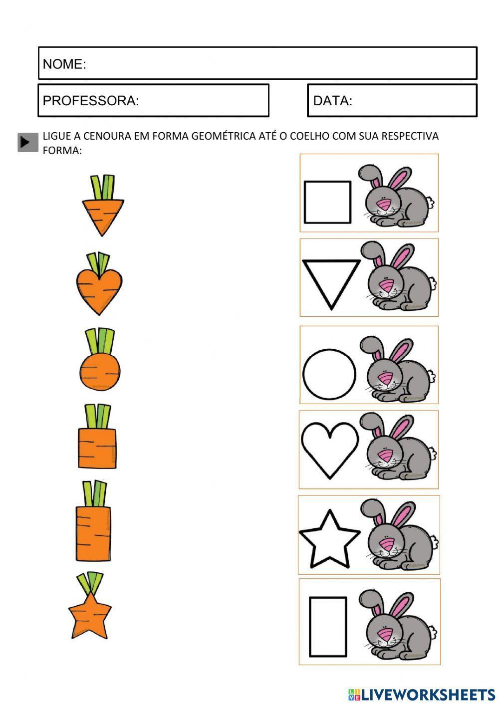 Formas geométricas - Páscoa Formas geométricas - Páscoa