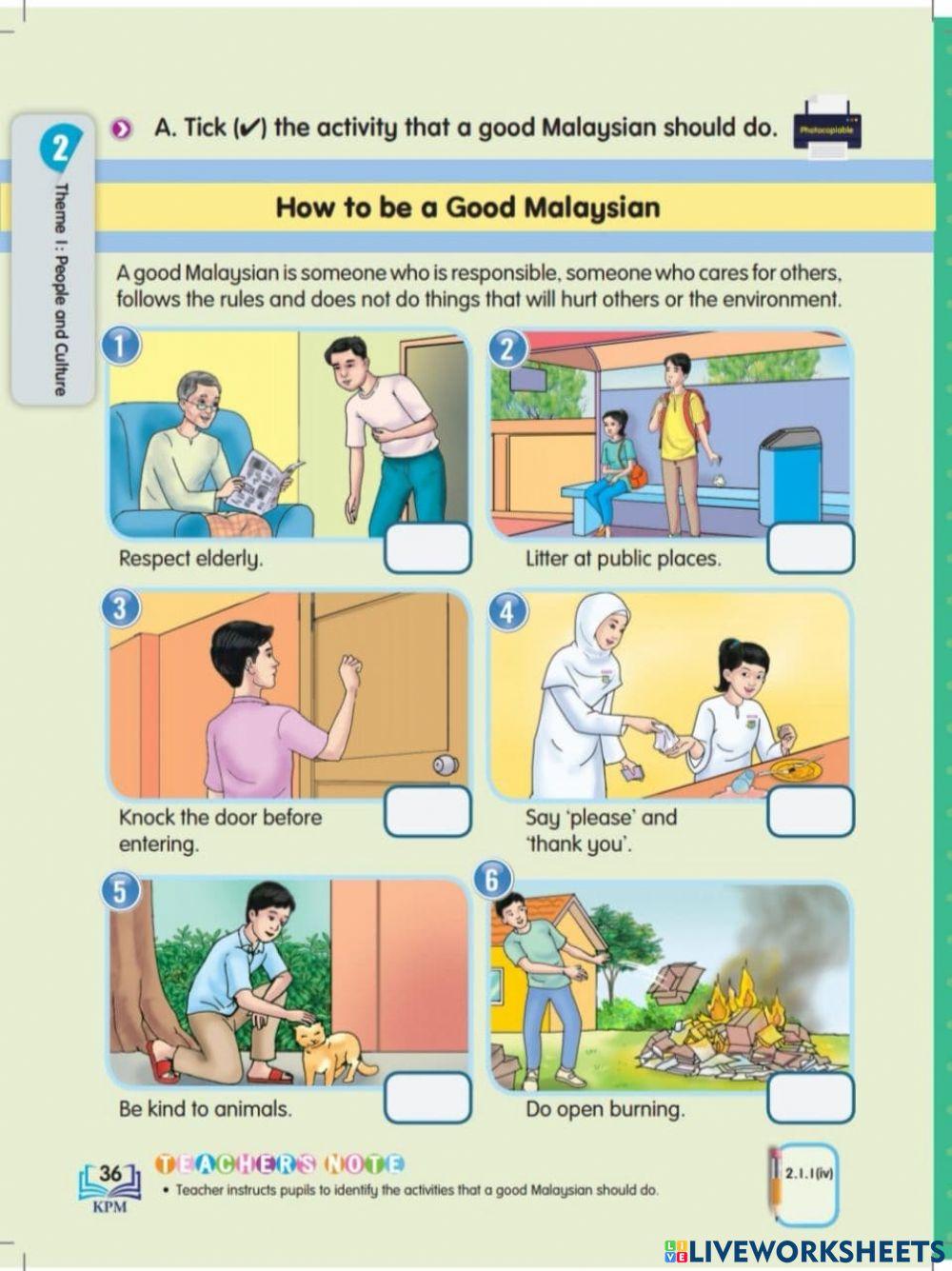 How to be a Good Malaysian