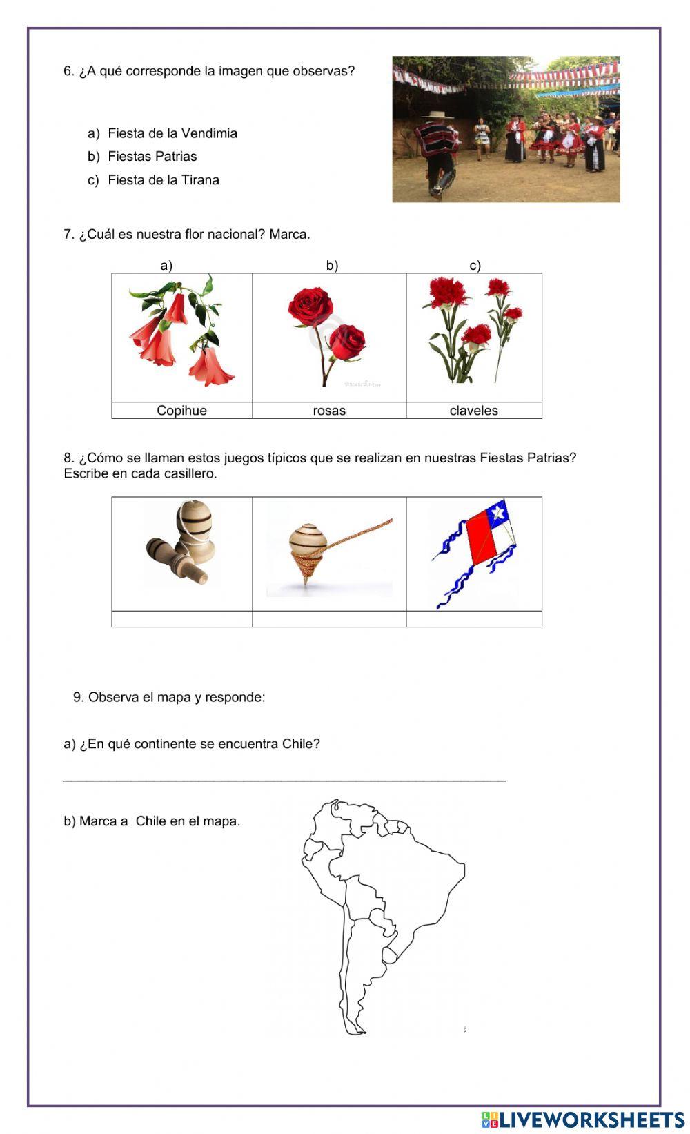 Evaluación diagnóstica de Hist. Geografía