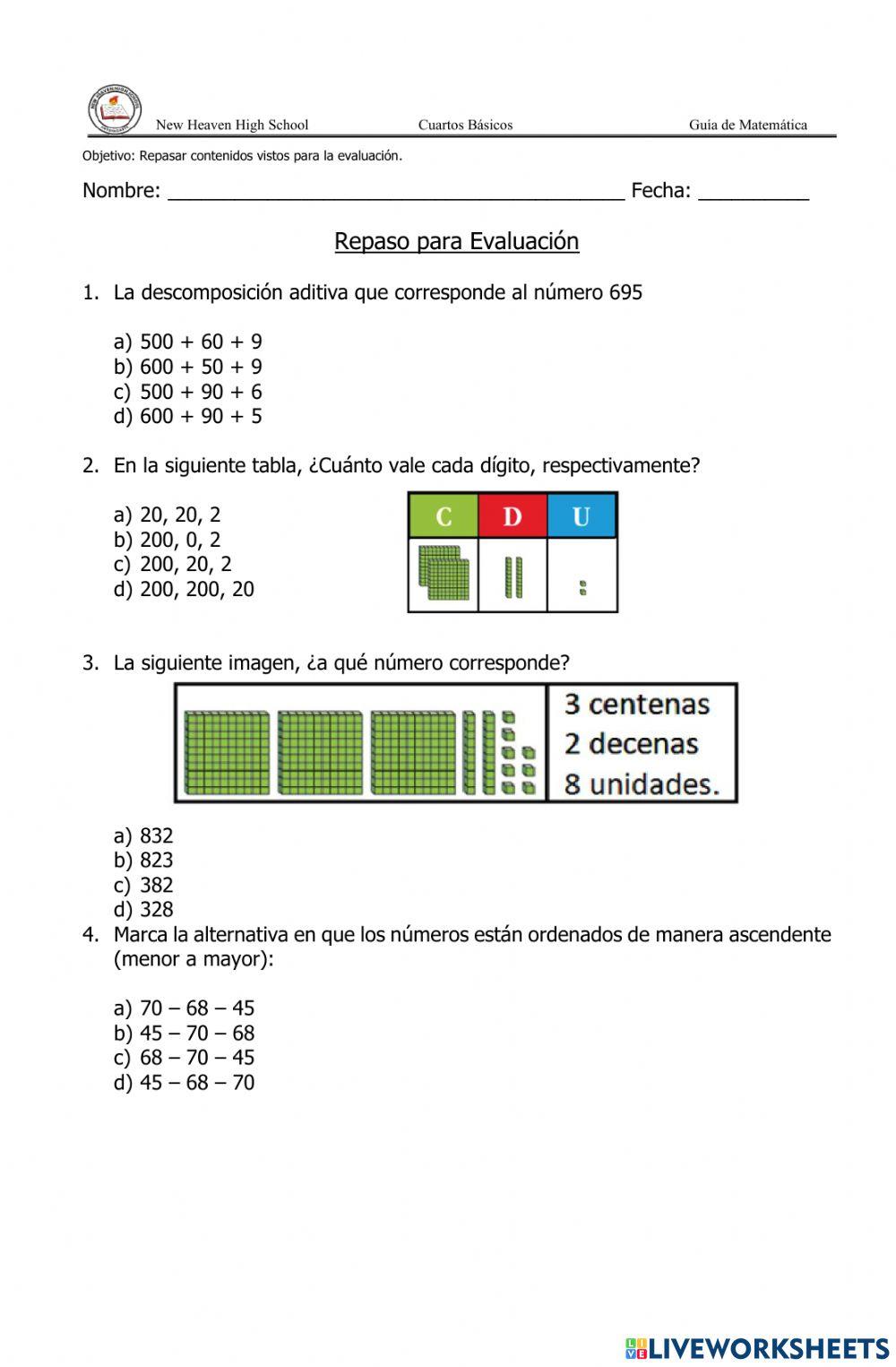 Repaso Matemática