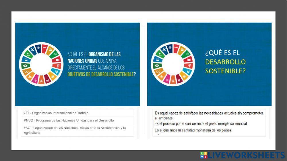 Objetivos de Desarrollo Sostenible