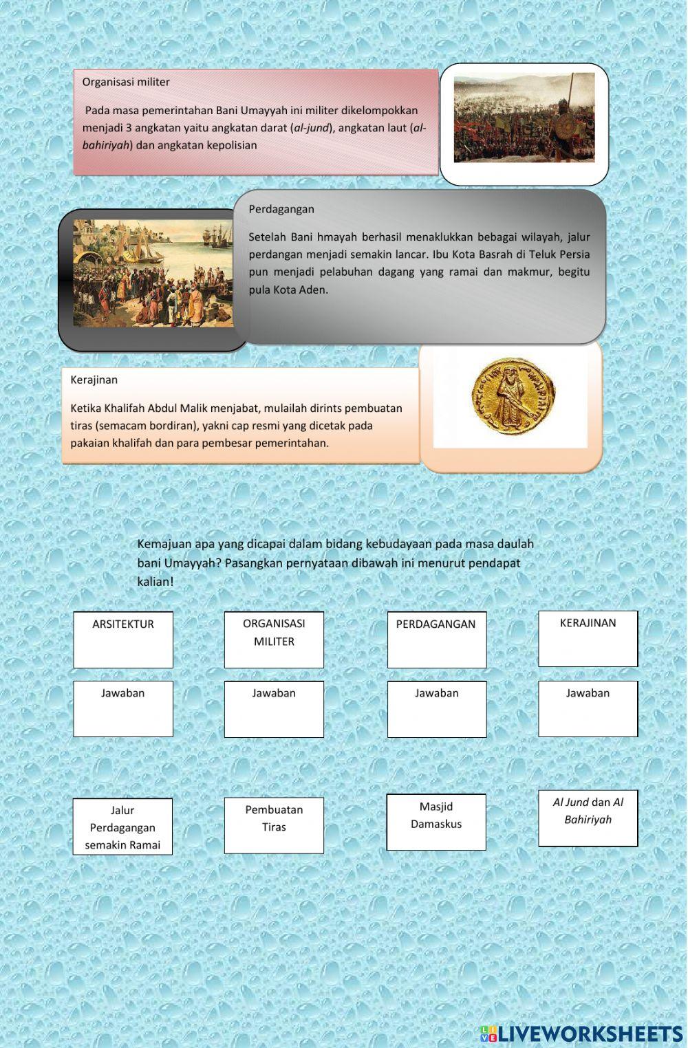 LKPD K8 KD 3.11  Memahami sejarah pertumbuhan ilmu pengetahuan masa Bani Umayah