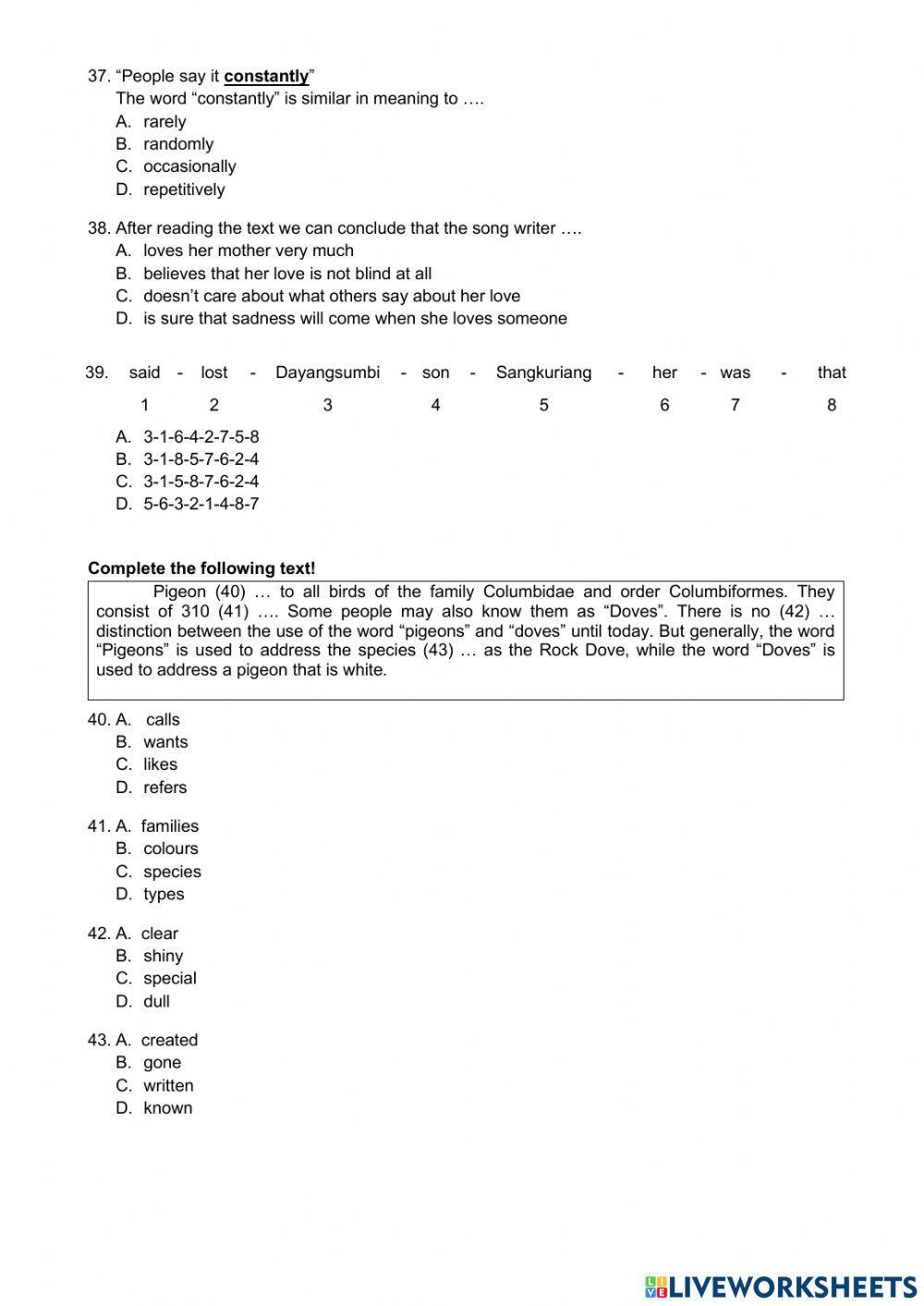 Pat bahasa inggris kelas ix