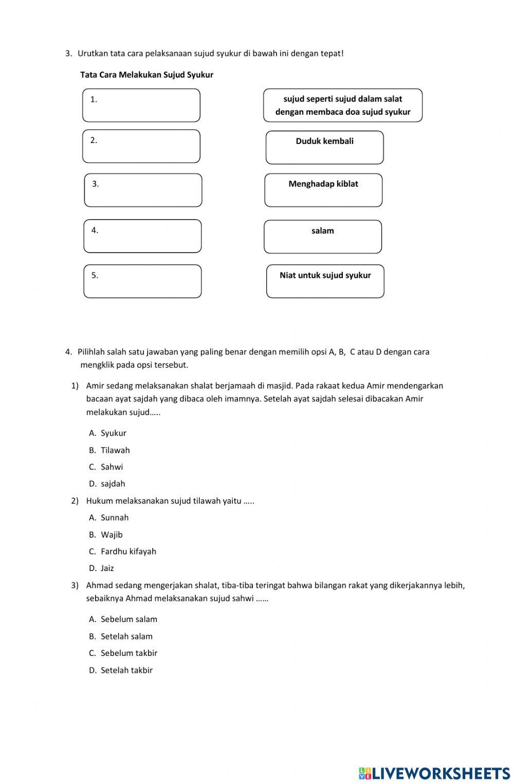 LKPD K8 3.8 MEMAHAMI SUJUD SYUKUR, SUJUD SAHWI, DAN SUJUD TILAWAH