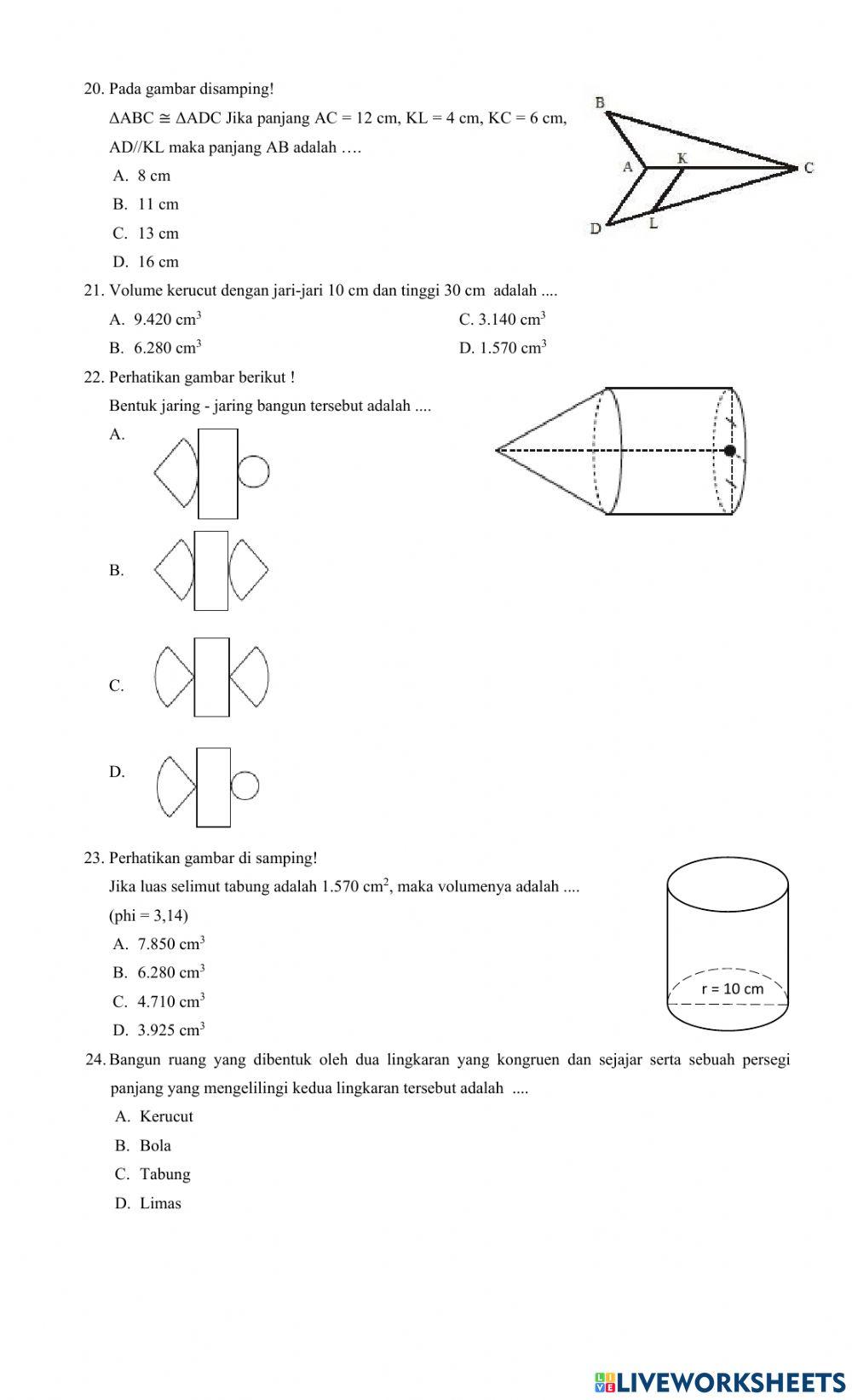 PAT matematika kelas 9