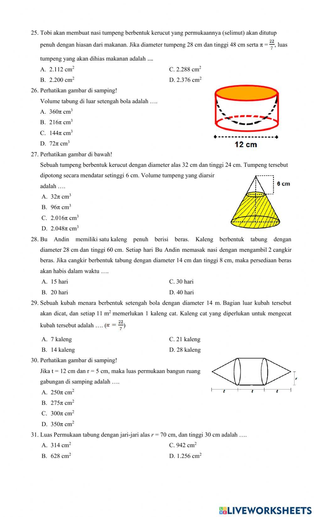 PAT matematika kelas 9