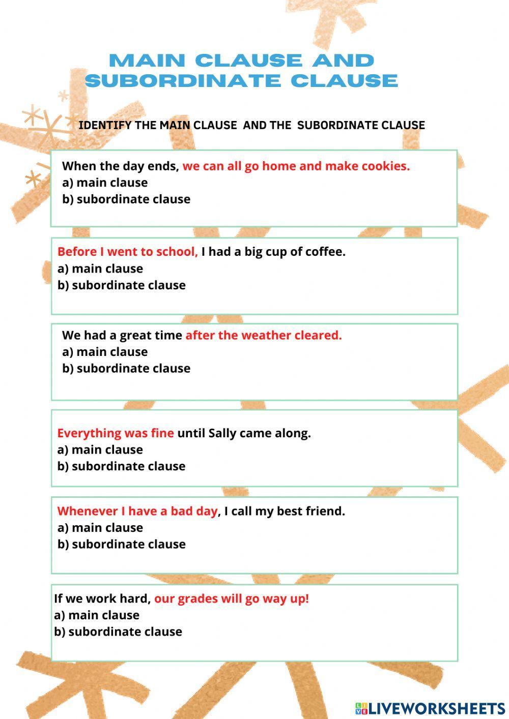 850945 Main Clause And Subordinate Clause Cinthya 723710-main-clause-and-subordinate-clause