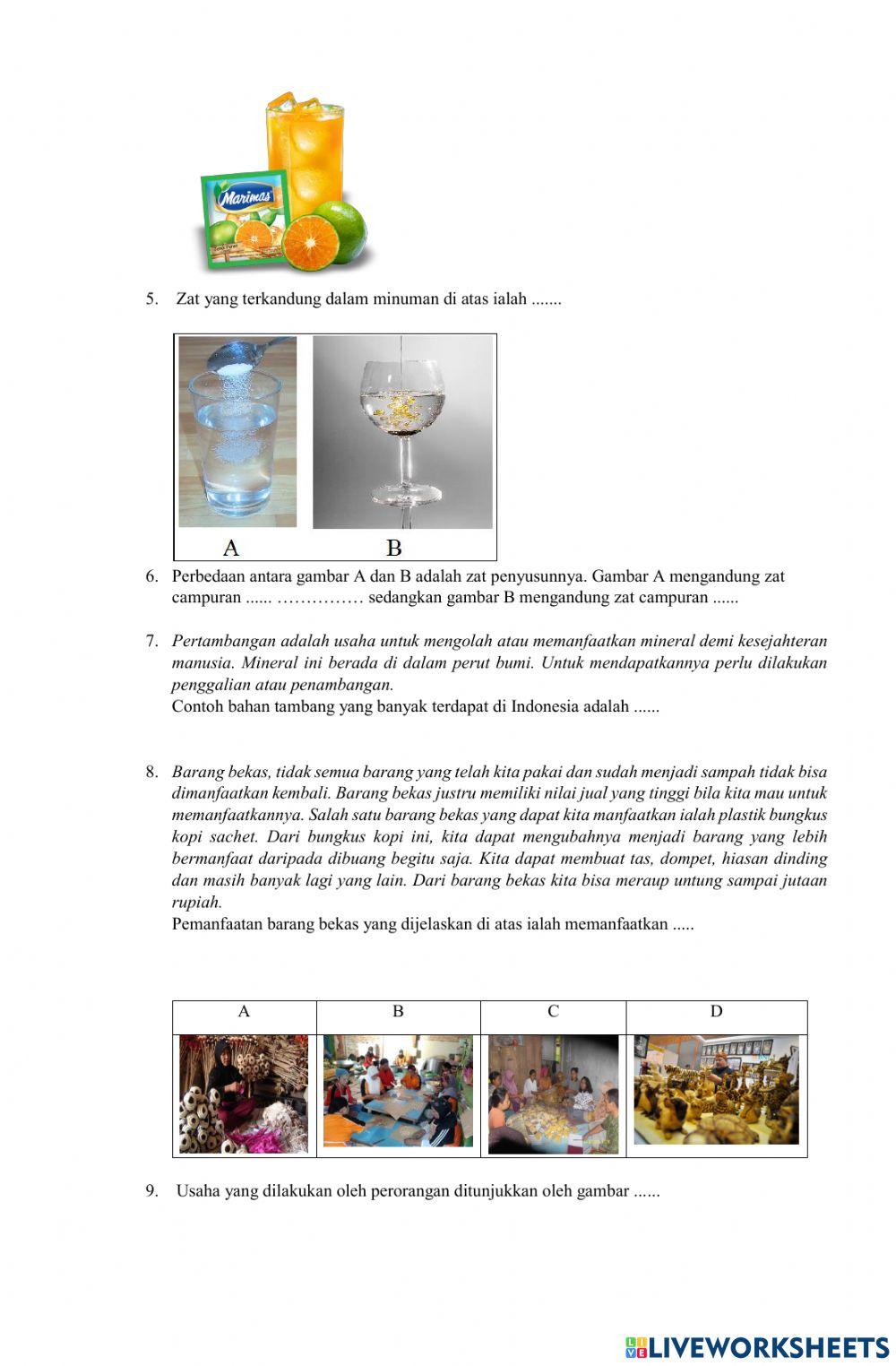 Penilaian Harian Tema 9 Subtema 2