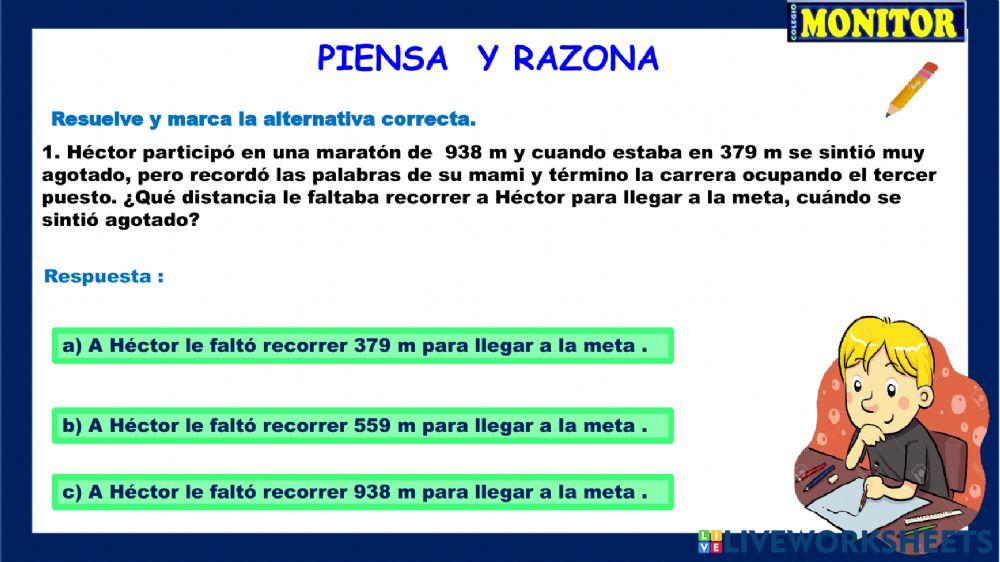 Problemas con las centenas
