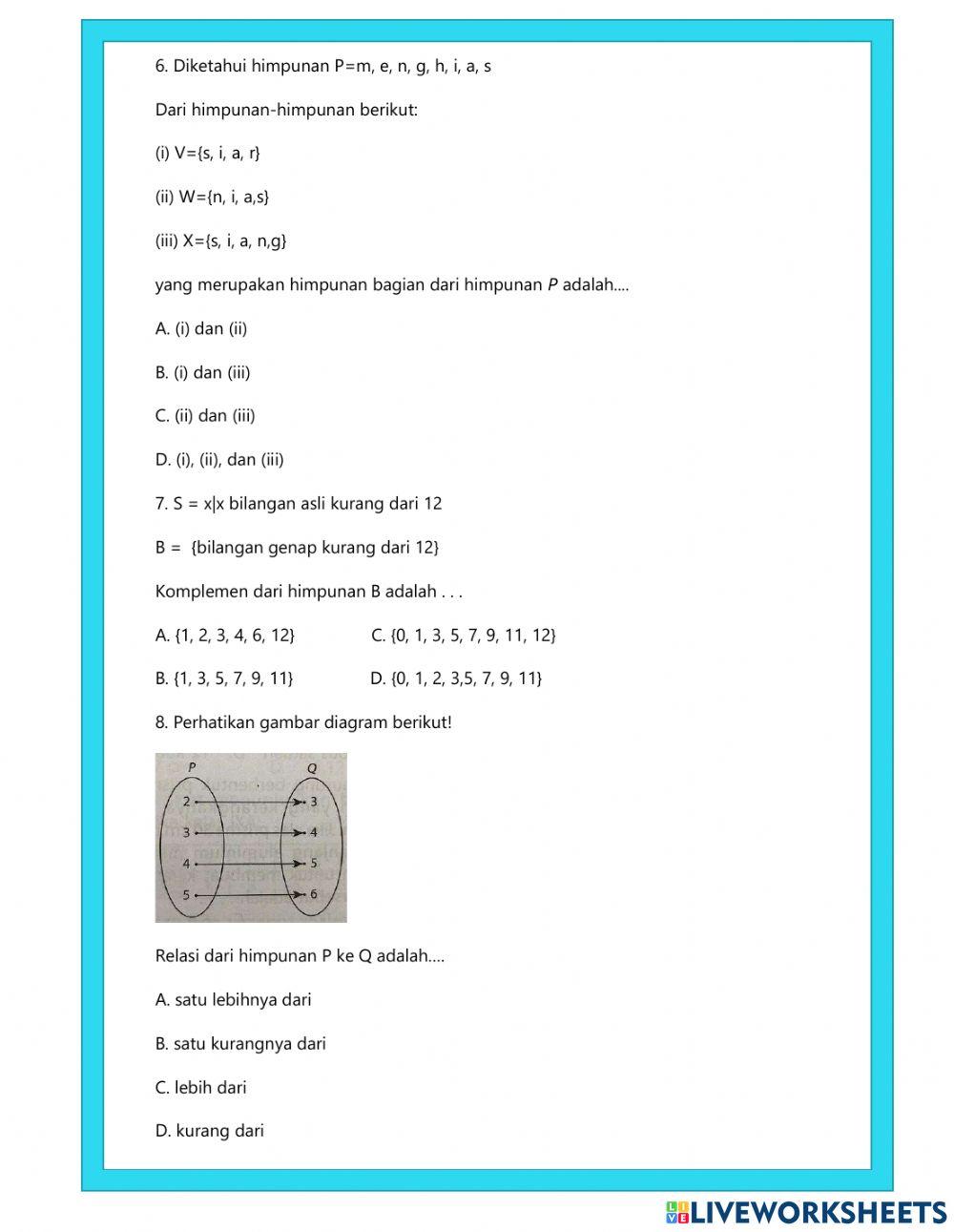Latihan Soal Persiapan Olimpiade